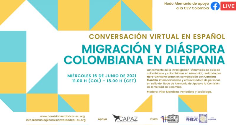 El Nodo Alemania recibe apoyo del Instituto CAPAZ para difundir el mandato de la Comisión de la verdad de Colombia en ese país.